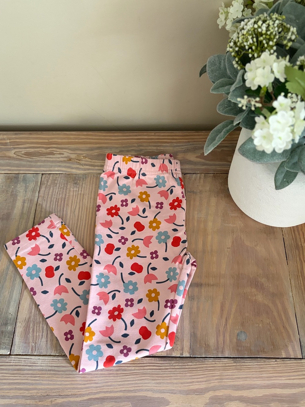 Hanna Andersson Pink Floral Leggings 🌸🆕